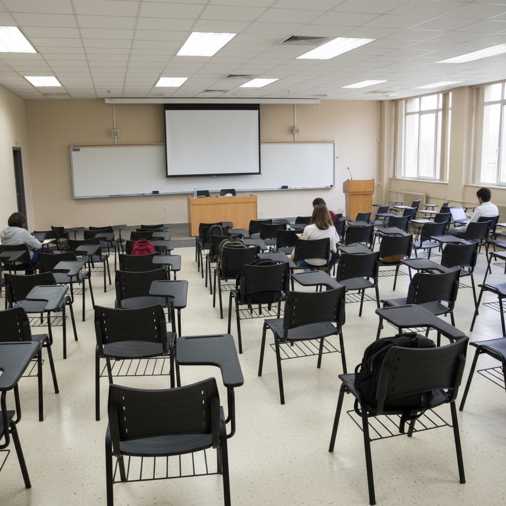 Silla Spring universitaria en polipropileno