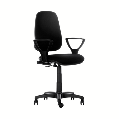 Silla de oficina Roby alta brazos fijos