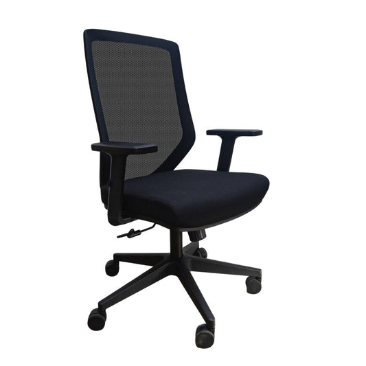 Silla de oficina Kleber brazos regulables sin apoyo lumbar