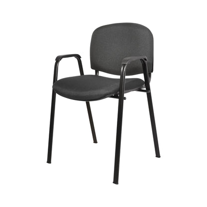Silla visita Iso tapizada con brazos